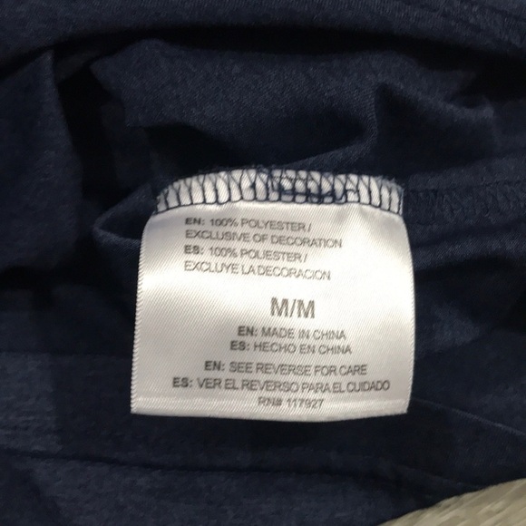 Reebok Navy/Black Short Sleeve Crew Neck T-Shirt - Picture 6 of 7